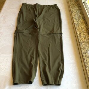 GERRY Olive Green Tactical￼ Commuter Convertible Pants Men’s Size W38/L32 Elasti